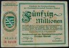 Sachsen - Dresden 50 Mio. Mark Bezirksverband der Amtshauptmannschaft Dresden-Altstadt -