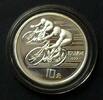 China 10 Yuan S.263 / 900er Silber, 27g / Staatswappen - Zwei Radrennfahrer -