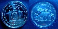 Belize 10 Dollars S. 27 / K-N / Staatswappen - Tuberkelhokko -