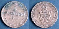 Sachsen 5 Pfennige 1864 B AKS 151 / K ss 11.57 US$  +  34.72 US$ shipping