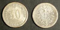 DR 50 Pfennig 1876 C J. 7 / 900er Silber - 2,777g / Reichsadler - Wertan... 23.15 US$  +  34.72 US$ shipping