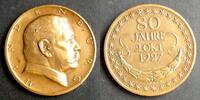 Deutschland Medaille 1927 Hindenburg / 80 Jahre 2.10.1927 vzgl 449.66 元  ＋  337.25 元 运费