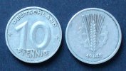 DDR 10 Pfennig S.3 / Al / Ähre auf Zahnrad -