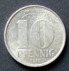 DDR 10 Pfennig S.10 / Al / Staatswappen - Wertangabe, darüber Eichenblatt -