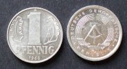 DDR 1 Pfennig S.8 / Al / Staatswappen - Wertangabe, zwischen Eichenzweigen -