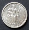 Neukaledonien 2 Francs S.3 / Al / Sitzende Minerva mit Fackel der Weisheit - Rallenkranich -