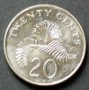 Singapur 20 Cents S.42 / K-N / Staatswappen - Puderquastenstrauch -
