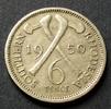 Südrhodesien 6 Pence S.23 / K-N / George VI. - Gekreuzte Äxte -