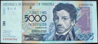 Venezuela 5.000 Bolivares P. 84 a -