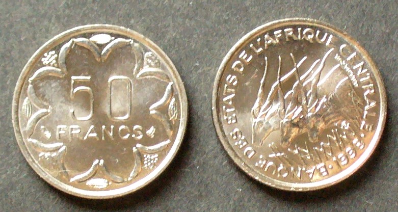 50 francs 1998 zentralafrikanische staaten s.21.