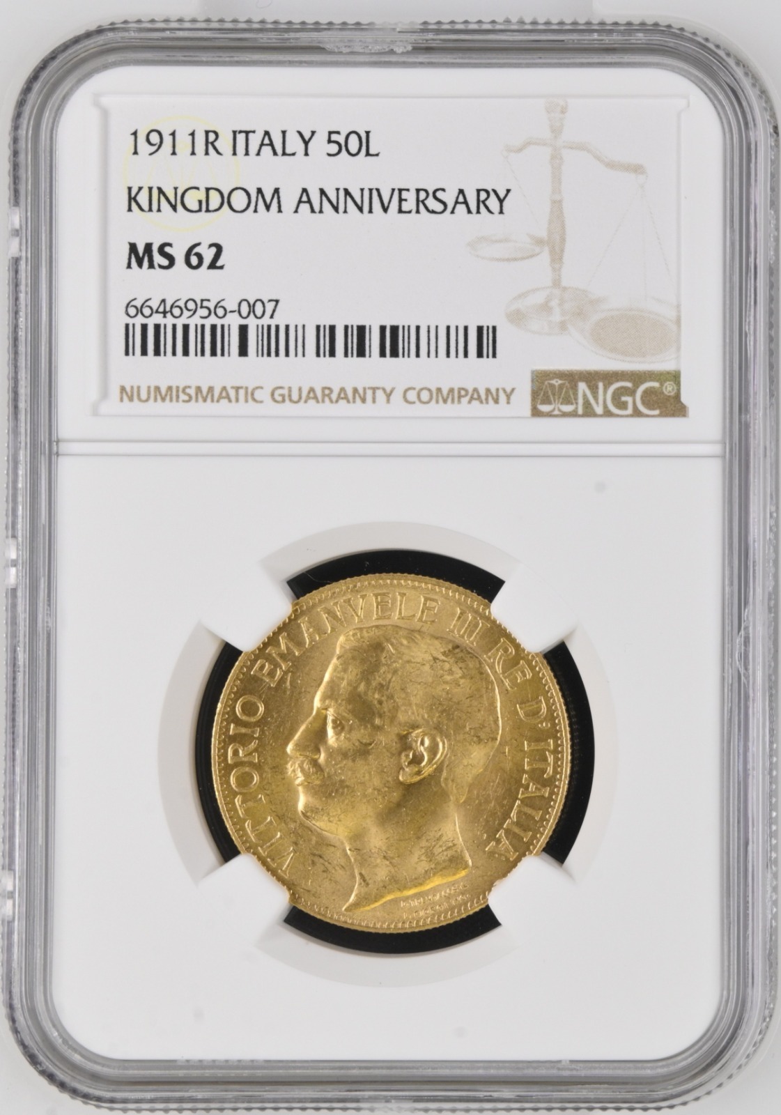 イタリア 2リラ銀貨 1911年 イタリア Italia ビットリオ エマヌエレ3世 イタリア王国50周年