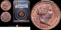 Segovia 25 Centimos de Real 1833-1868 Isabel II -