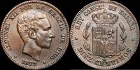 Barcelona 10 Céntimos 1874-1885 Alfonso XII -