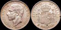 Madrid 5 Pesetas 1874-1885 Alfonso XII -
