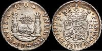 México 2 Reales 1700-1746 Felipe V -