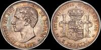 Madrid 5 Pesetas 1874-1885 Alfonso XII -