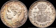 Madrid 1 Peseta 1886-1931 Alfonso XIII -