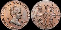 2 Maravedís 1848 Segovia 1833-1868 Isabel II XF+