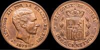 Barcelona 10 Céntimos 1874-1885 Alfonso XII -
