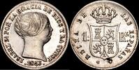 Barcelona 1 Real 1833-1868 Isabel II -