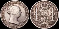 Barcelona 20 Reales 1833-1868 Isabel II -