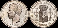 Madrid 5 Pesetas 1871-1873 Amadeo I -