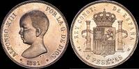 Madrid 5 Pesetas 1886-1931 Alfonso XIII -