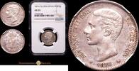 Madrid 1 Peseta 1874-1885 Alfonso XII -