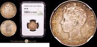 Madrid 1 Peseta 1900 *19-00* 1886-1931 Alfonso XIII Encapsulada por NGC ... 156.09 US$  +  20.81 US$ shipping