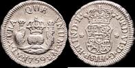 Lima 1/2 Real 1759 1746-1759 Fernando VI MBC+ 219.68 US$  +  20.81 US$ shipping