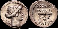 Roma Denario 46 a.C. REP&Uacute;BLICA (EBC-) 404.67 US$  +  20.81 US$ shipping