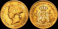 Manila 1 Peso 1861 1833-1868 Isabel II MBC/MBC+ 751.53 US$  +  28.91 US$ shipping