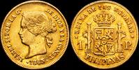 Manila 1 Peso 1863 1833-1868 Isabel II MBC+/EBC- 913.40 US$  +  28.91 US$ shipping