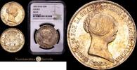 Madrid 20 Reales 1855 1833-1868 Isabel II Encapsulada por NGC como 55 982.78 US$  +  28.91 US$ shipping