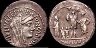 ROMA Denario 62 a.C. REP&Uacute;BLICA MBC+ 219.68 US$  +  20.81 US$ shipping