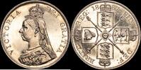 Gran Breta&ntilde;a Doble flor&iacute;n 1887 Inglaterra S/C- 289.05 US$  +  20.81 US$ shipping