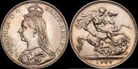 Gran Breta&ntilde;a 1 Crown 1889 Inglaterra EBC 317.96 US$  +  20.81 US$ shipping