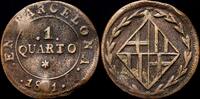 Barcelona 1 Quarto 1811 1808-1814 Catalu&ntilde;a Napole&oacute;nica MBC 144.53 US$  +  20.81 US$ shipping
