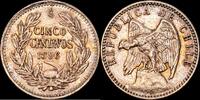 Santiago 5 Centavos 1896 Chile MBC+ 144.53 US$  +  20.81 US$ shipping