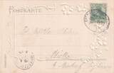 Deutsches Reich, Kaiserreich, Sachsen, Ansichtskarte 1904 Riesa, Bahnhof, beschrieben, Gebrauchsspuren,