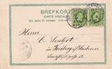 Schweden Ansichtskarte 1904 Stockholm, beschrieben, Gebrauchsspuren, Eckbug,