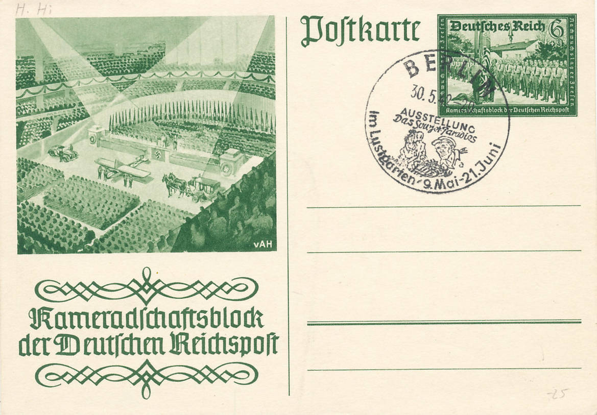 Deutsches Reich Drittes Reich Propaganda Postkarte 1941 Ganzsache Deutsche Reichspost Ungelaufen Stempel 1942 Ma Shops