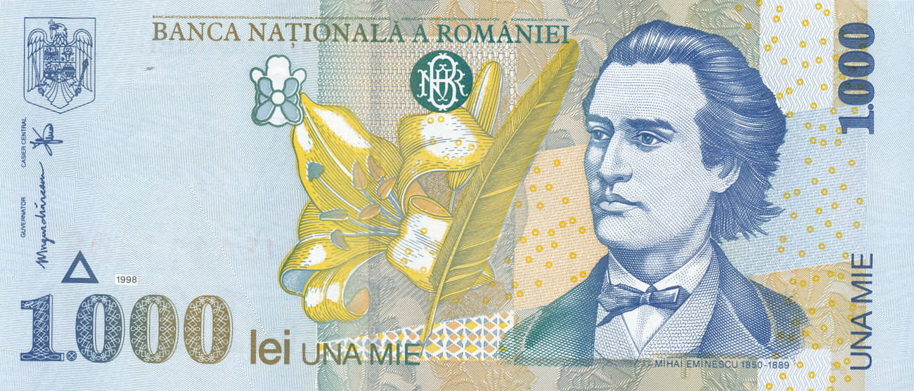 Rumanien 1000 Lei 1998 Sammlerbanknote Au 55 Ma Shops