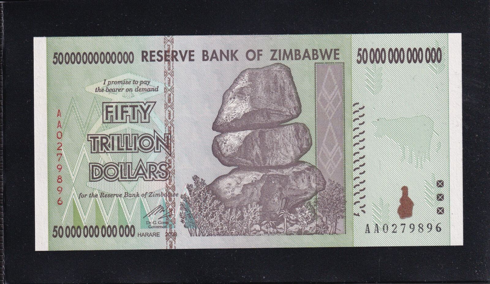 Simbabwe 5 Trillion Dollars 2008 GEM UNC, | MA-Shops, image size:1600x927