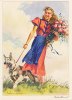 Deutsches Reich Ansichtskarte, Werbung Indanthren, -