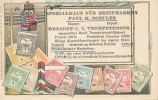 Deutsches Reich Ansichtskarte, Werbung, Dresden Briefmarken -