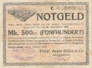 Deutsches Reich, Sachsen, 500 Mark Göppersdorf, Friedr.Anton Köbke, -