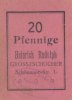 Deutsches Reich, Sachsen 20 Pfennig Grosszschocher, Heinrich Rudolph, -