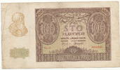 Deutschland,Drittes Reich, 100 Zloty Generalgouvernement Polen, Ro.577 -