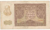 Deutschland,Drittes Reich, 100 Zloty Generalgouvernement Polen, Ro.577 -
